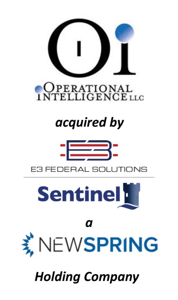 Aronson Capital Partners Advises Operational Intelligence, LLC on its Sale to E3 Federal Solutions/Sentinel, a NewSpring Holdings Company