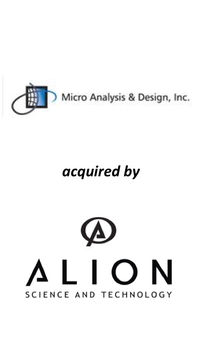 Aronson Capital Partners, LLC Advises Micro Analysis & Design (“MA&D”) to Alion Science and Technology